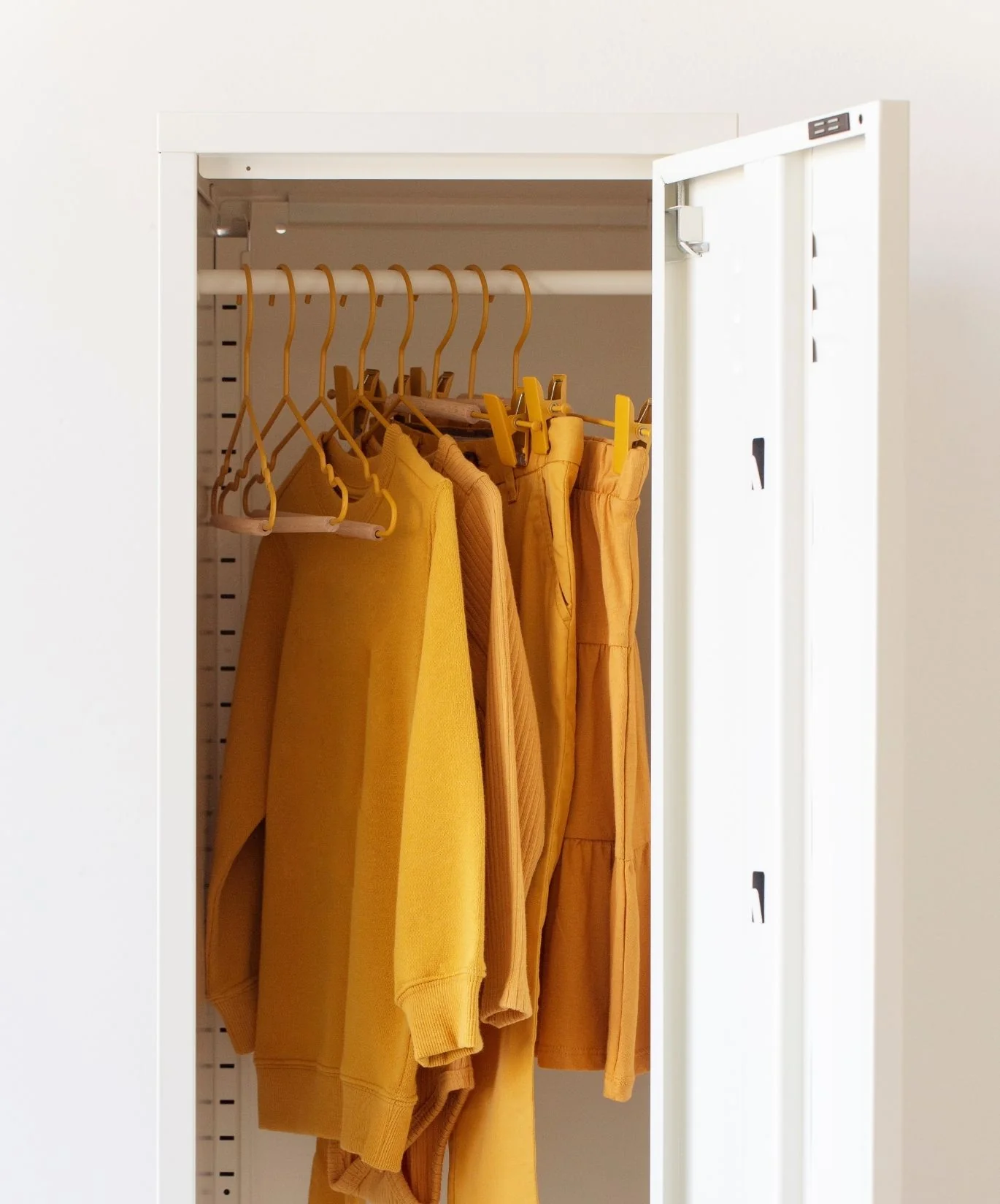 Kids Clip Hangers in Mustard - Image 3