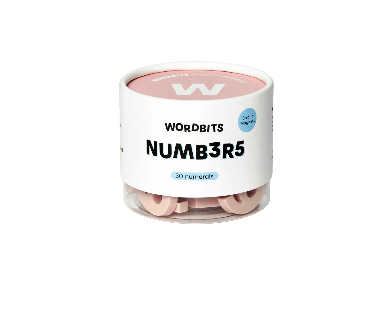 Number Magnets in Blush