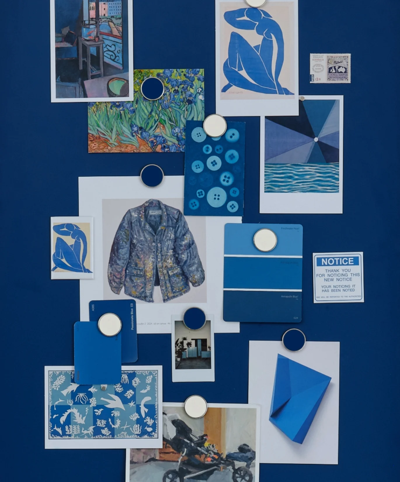 The Buttons in Navy - Image 2